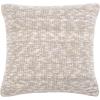 SAFAVIEH Home Ralen Light Natural Lurex Knit 20-inch Decorative Pillow Pillow, 22″x22″, Grey/Gold(Grey / Gold)