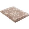 SAFAVIEH Home Rustic Snowflake Stone and Natural Throw Blanket, 50″ x 60″