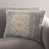SAFAVIEH Jayde Pillow, 22.0 x 16.0 x 5.0 inches, Moss Green/Blush