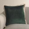 SAFAVIEH Jordy, 18 X 18, Olive/Natural, Cotton Throw Pillow(Olive/Natural)