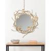 SAFAVIEH MIR4062A Home Collection Wreath Mirror, Antique Gold