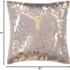 SAFAVIEH PARI Pillow, Brown/Gold Foil