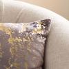 SAFAVIEH PARI Pillow, Brown/Gold Foil