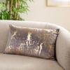 SAFAVIEH PARI Pillow, Brown/Gold Foil