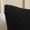 SAFAVIEH Parker Pillow, Camel/Ivory(Black/Ivory)