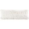 SAFAVIEH Pillow Collection Shag Modish 20″ Throw, Metallic Silver(Metallic Snow)