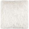 SAFAVIEH Pillow Collection Shag Modish 20″ Throw, Metallic Silver(Metallic Snow)