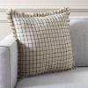 SAFAVIEH RAIE 20×20 Pillow, 20.0 x 20.0 x 5.0 inches, Natural/Black
