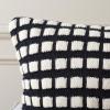SAFAVIEH Shay 18×18 Pillow, Black/Ivory