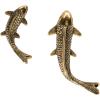 Safavieh Home Collection Antiqued Nickel Koi Fish Wall Décor(Antique Gold)