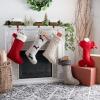 Safavieh Home Collection Chestnut Dog Bone 20-inch Hanging Holiday Christmas Stocking (Set of 3)