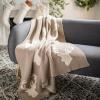 Safavieh Home Collection Yule Grey 50 x 60-inch Holiday Decorative Throw Blanket