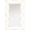 Safavieh Home Heath 47-inch High Gunmetal Rectangle Decorative Accent Mirror(Gold)