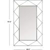 Safavieh Home Heath 47-inch High Gunmetal Rectangle Decorative Accent Mirror(Gunmetal)