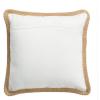 Safavieh Home Nilam Natural Color Fish Nautical Coastal 18-inch Decorative Pillow