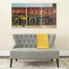 SAFAVIEH ART2016A Art Collection Main Street Triptych Wall Art