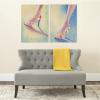 SAFAVIEH ART2026A Art Collection Summer Shooz Diptych Wall Art