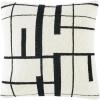 SAFAVIEH AZEEM 18×18 Pillow, Ivory/Black
