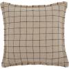 SAFAVIEH Alita 20×20 Pillow, Natural/Black