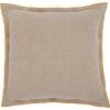 SAFAVIEH Amal 20×20 Pillow, Natural/Mustard