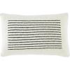 SAFAVIEH Faye 12×20 Lumbar Pillow, Ivory/Black