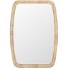 SAFAVIEH Home Collection – Lani Natural Rattan Wall Mirror, Rounded Rectangular Frame, Vertical or Horizontal Hanging Accent (MRR9032A)(Natural)