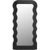 SAFAVIEH Home Collection – Mahya 32″ x 63″ Full Length Mirror, Walnut Wood Frame, Wavy Rectangular Wall Mirror, Modern Decorative Accent (MRR9006C)(Black)