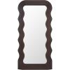 SAFAVIEH Home Collection – Mahya 32″ x 63″ Full Length Mirror, Walnut Wood Frame, Wavy Rectangular Wall Mirror, Modern Decorative Accent (MRR9006C)(Brown)