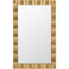 SAFAVIEH Home Collection – Nira Gold Rectangular Wall Mirror, Sculpted Frame Decorative Accent (MRR9035A)(Gold)