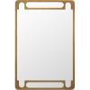 SAFAVIEH Home Collection – Titlia 24″ x 36″ Rectangle Wall Mirror(Antique Brass)