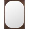SAFAVIEH Home Collection – Zola Brown Wall Mirror, Wood Frame, Vertical or Horizontal Hanging Accent (MRR9030A)(Brown)