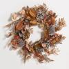 SAFAVIEH Home Collection 32-inch Decorative Artificial Eucalyptus & Lotus Wreath with Pine Cones (Fully Assembled)