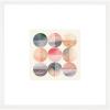 SAFAVIEH Home Collection Across Many Oceans Blush/Blue Green 16-inch Square Modern Framed Wall Art for Bedroom, Living Room, Foyer, Dining Area, Entryway