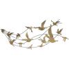 SAFAVIEH Home Collection Amarali Black Metal/Gold Decorative Birds Wall Decor