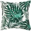 SAFAVIEH Home Collection Andala Tropical 18-inch Green/White Decorative Accent Pillow PLS7155A-1818