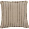 SAFAVIEH Home Collection Arden Natural/Black Linen 20-inch Square Decorative Accent Throw Pillow with Insert