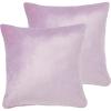 SAFAVIEH Home Collection Davina Purple Viscose 18-inch Square Set of 2 with Insert Pillow, 18″ x 18″(Lavender)