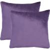 SAFAVIEH Home Collection Davina Purple Viscose 18-inch Square Set of 2 with Insert Pillow, 18″ x 18″(Purple)