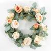 SAFAVIEH Home Collection Faux Artificial 24-inch Rose & Eucalyptus Decorative Wreath