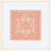 SAFAVIEH Home Collection Ishtar Terracotta 18-inch Square Medallion Wood Framed Textile Wall Art for Bedroom, Living Room, Foyer, Dining Area, Entryway