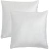 SAFAVIEH Home Collection Jovanni Purple Viscose 18-inch Square Pillow Set of 2 with Insert(Ivory)