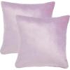 SAFAVIEH Home Collection Jovanni Purple Viscose 18-inch Square Pillow Set of 2 with Insert(Lavender)