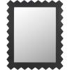 SAFAVIEH Home Collection Kase Black 26 x 33-inch Rectangle Decorative Accent Wall Mirror(Black)