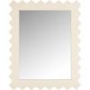 SAFAVIEH Home Collection Kase Black 26 x 33-inch Rectangle Decorative Accent Wall Mirror(White)