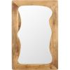SAFAVIEH Home Collection Melody Handmade Wood Frame Wall Mirror(Beige)