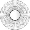 SAFAVIEH Home Collection Rainey 30-inch Modern Black Round Mirror