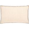 SAFAVIEH Home Collection Rhea Cream/Black 12 x 20-inch Decorative Accent Throw Pillow with Insert(Cream/Black)