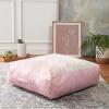 SAFAVIEH Home Collection Sarla Navy/Silver 26-inch Round Floor Pillow with Insert for Living Room Meditation Sofa Extra Seating(Pink/Gold)