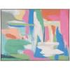 SAFAVIEH Home Collection Stroke of Genius 48 x 36 Framed Linen Canvas Wall Art Decor, Ideal for Living Room, Bedroom, Foyer, Entryway