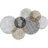 SAFAVIEH Home Collection Viviette Multicolored Metal Overlapping 7-Disk Wall Decor